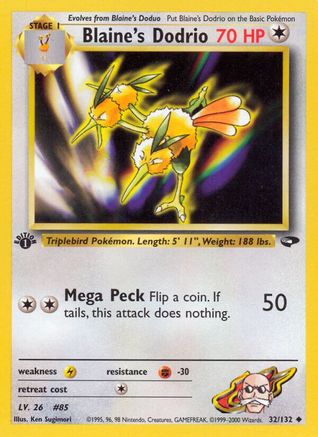 Blaine's Dodrio (32) [Gym Challenge] 1st Edition - Deck Out Gaming