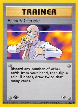 Blaine's Gamble (121) [Gym Heroes] 1st Edition - Deck Out Gaming