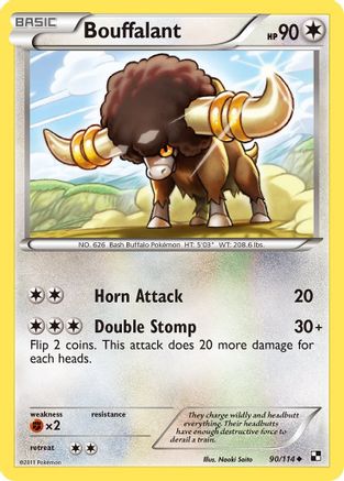 Bouffalant (90) (90) [Black and White] Reverse Holofoil - Deck Out Gaming