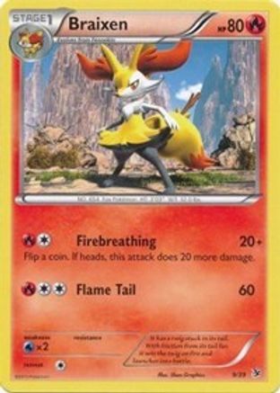 Braixen (9) [Kalos Starter Set] - Deck Out Gaming