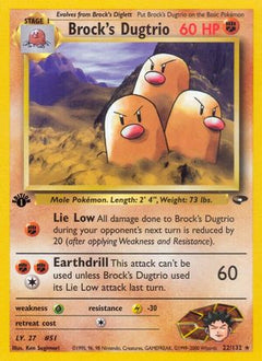 Brock's Dugtrio (22) [Gym Challenge] 1st Edition - Deck Out Gaming