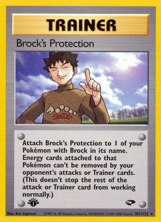 Brock's Protection (101) [Gym Challenge] 1st Edition - Deck Out Gaming