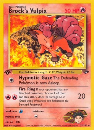 Brock's Vulpix (37) [Gym Challenge] - Deck Out Gaming
