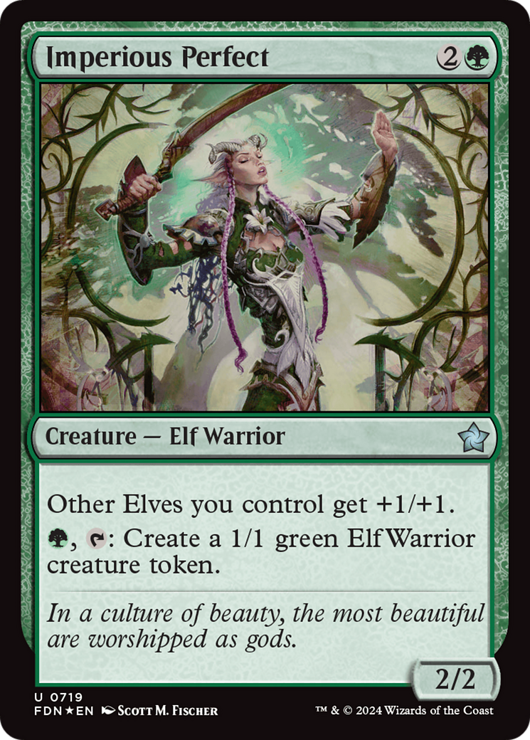 Imperious Perfect (719) [Foundations] foil - Deck Out Gaming