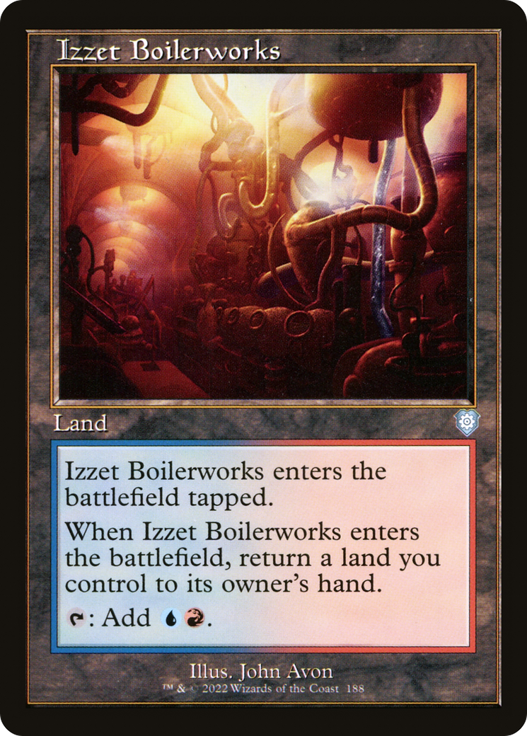Izzet Boilerworks (Retro Frame) (188) [Commander: The Brothers' War] - Deck Out Gaming