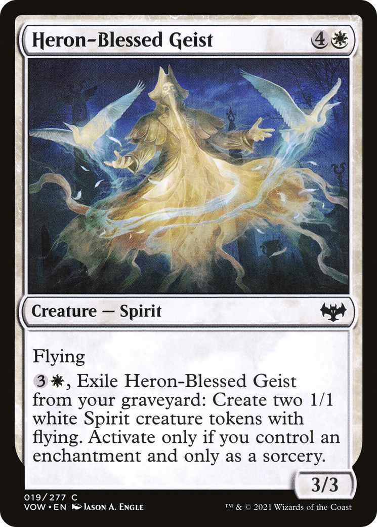 Heron-Blessed Geist (19) [Innistrad: Crimson Vow] foil - Deck Out Gaming