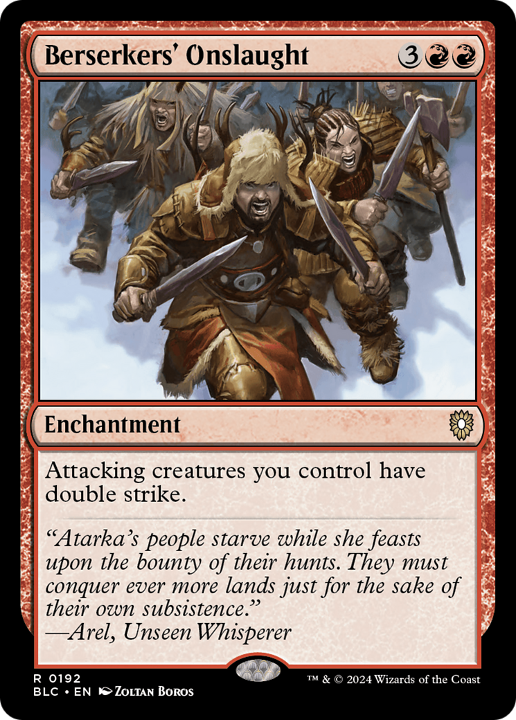 Berserkers' Onslaught (192) [Bloomburrow Commander] - Deck Out Gaming