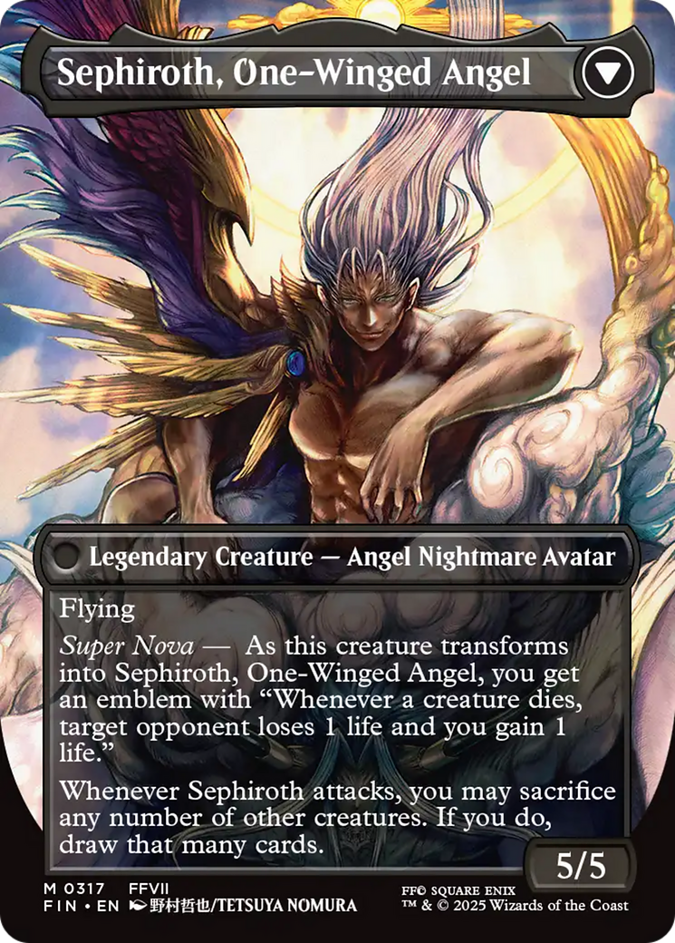 Sephiroth, Fabled SOLDIER // Sephiroth, One-Winged Angel (317) [FINAL FANTASY] foil - Deck Out Gaming