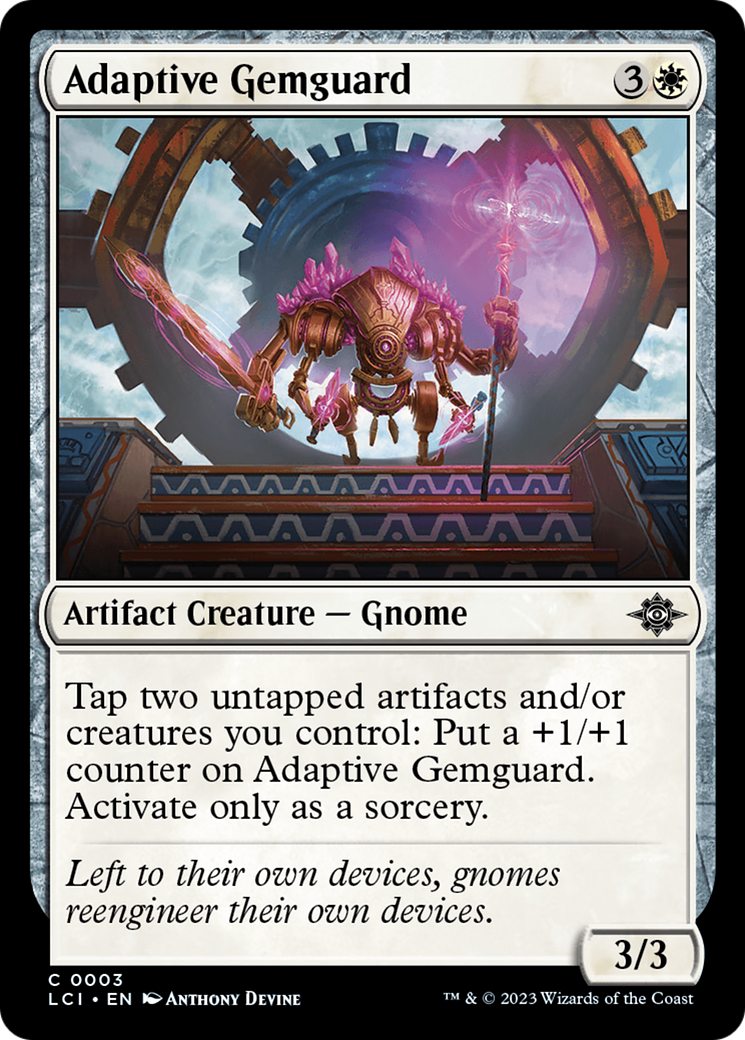Adaptive Gemguard (3) [The Lost Caverns of Ixalan] foil - Deck Out Gaming