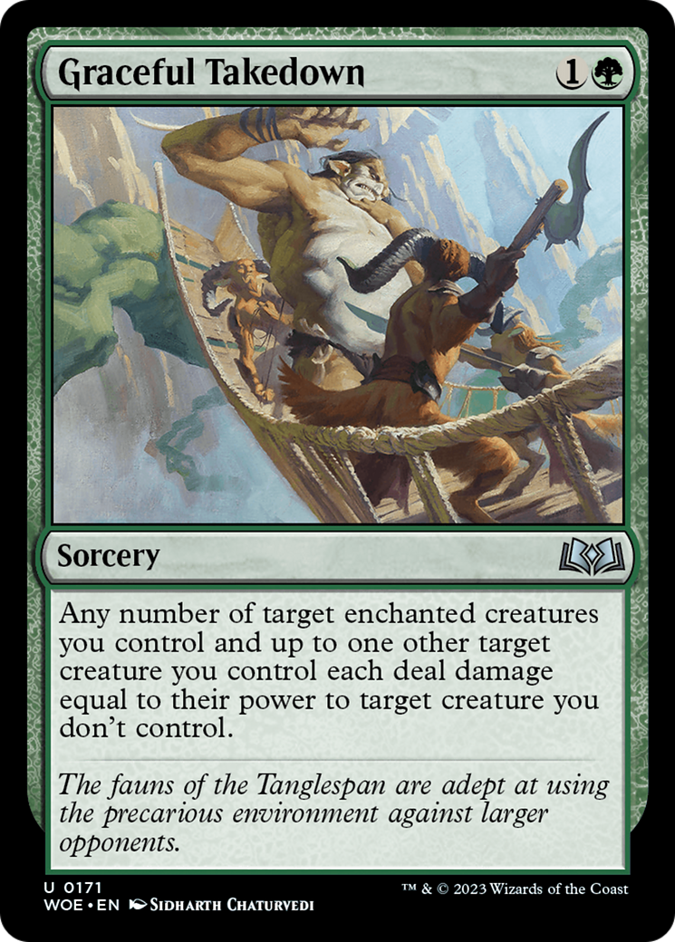 Graceful Takedown (171) [Wilds of Eldraine] foil - Deck Out Gaming