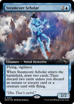 Steamcore Scholar (Extended Art) (397) [Murders at Karlov Manor] foil - Deck Out Gaming