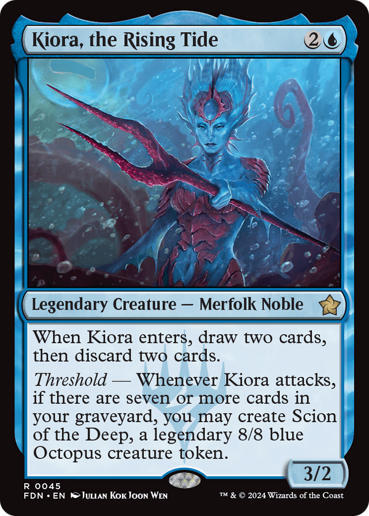 Kiora, the Rising Tide (45) [Foundations] - Deck Out Gaming