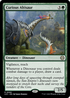Curious Altisaur (90) [The Lost Caverns of Ixalan Commander] - Deck Out Gaming