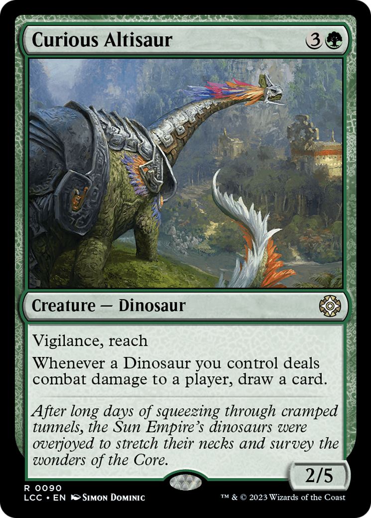Curious Altisaur (90) [The Lost Caverns of Ixalan Commander] - Deck Out Gaming