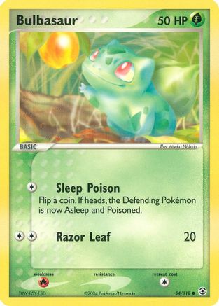 Bulbasaur - 054/112 (54) [FireRed & LeafGreen] - Deck Out Gaming