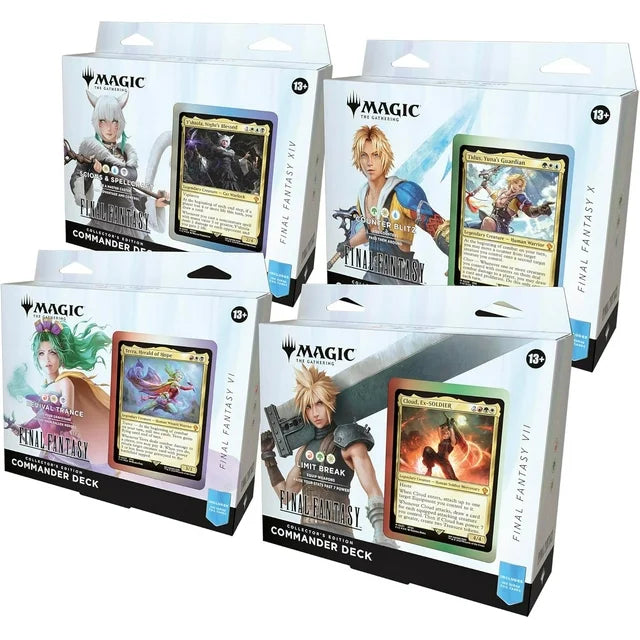 MTG Universes Beyond: Final Fantasy Commander Deck - Set of 4 - Collector Edition - Deck Out Gaming