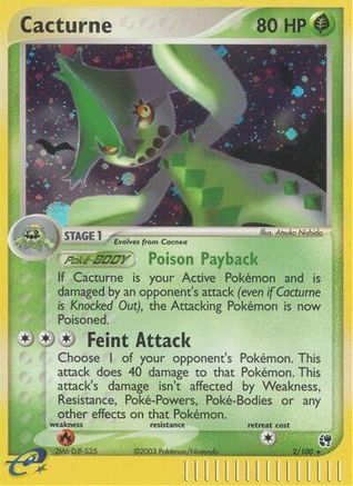 Cacturne (2) [Sandstorm] Reverse Holofoil - Deck Out Gaming