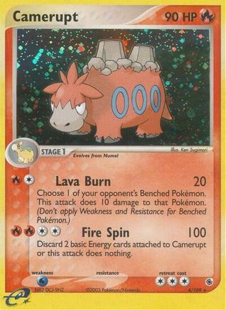 Camerupt (4) [Ruby and Sapphire] Holofoil - Deck Out Gaming