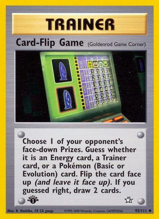 Card-Flip Game (Goldenrod Game Corner) (92) [Neo Genesis] 1st Edition - Deck Out Gaming