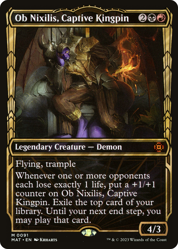 Ob Nixilis, Captive Kingpin (Showcase) (91) [March of the Machine: The Aftermath] foil - Deck Out Gaming
