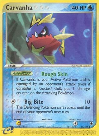 Carvanha (51) [Ruby and Sapphire] Reverse Holofoil - Deck Out Gaming