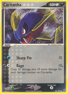 Carvanha (56) [Deoxys] Reverse Holofoil - Deck Out Gaming