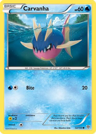 Carvanha (32) [Plasma Storm] Reverse Holofoil - Deck Out Gaming