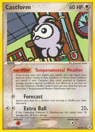 Castform (30) [Hidden Legends] Reverse Holofoil - Deck Out Gaming