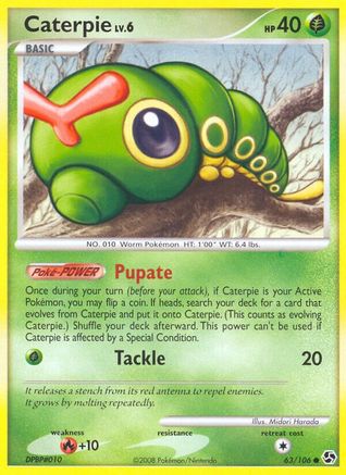 Caterpie (63) [Great Encounters] Reverse Holofoil - Deck Out Gaming