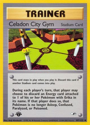Celadon City Gym (107) [Gym Heroes] 1st Edition - Deck Out Gaming