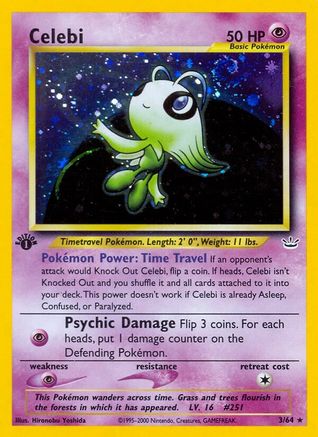 Celebi (3) (3) [Neo Revelation] 1st Edition Holofoil - Deck Out Gaming
