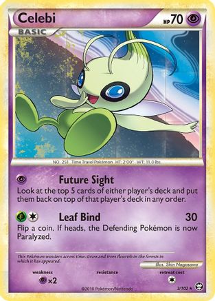 Celebi (3) [Triumphant] Reverse Holofoil - Deck Out Gaming