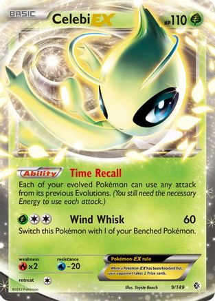 Celebi EX (9) [Boundaries Crossed] Holofoil - Deck Out Gaming