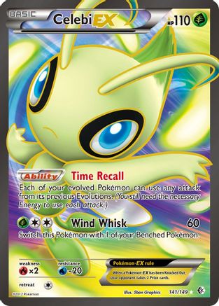 Celebi EX (141 Full Art) (141) [Boundaries Crossed] Holofoil - Deck Out Gaming