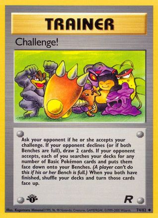 Challenge! (74) [Team Rocket] 1st Edition - Deck Out Gaming