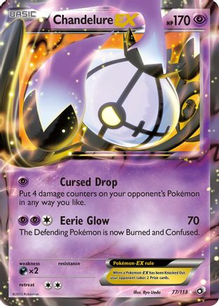 Chandelure EX (77) [Legendary Treasures] Holofoil - Deck Out Gaming