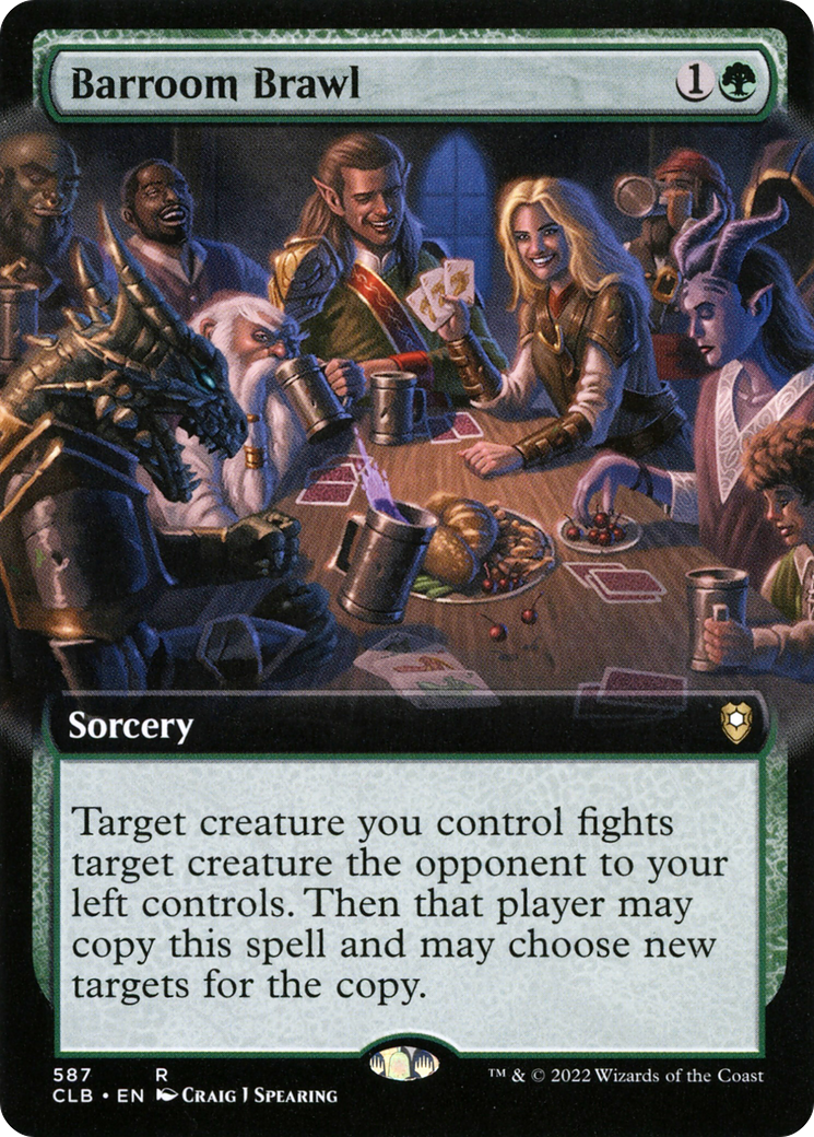 Barroom Brawl (Extended Art) (587) [Commander Legends: Battle for Baldur's Gate] - Deck Out Gaming