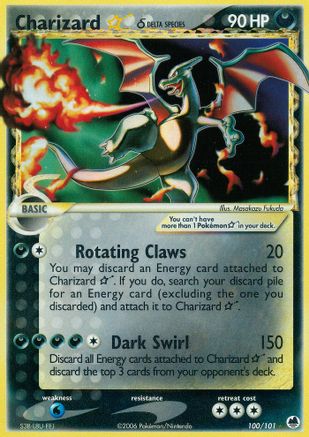 Charizard Star (Delta Species) (100) [Dragon Frontiers] Holofoil - Deck Out Gaming