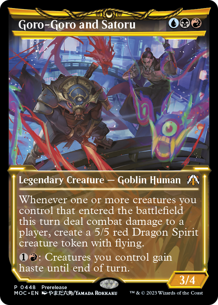 Goro-Goro and Satoru (Showcase) (448) [Prerelease Cards] foil - Deck Out Gaming