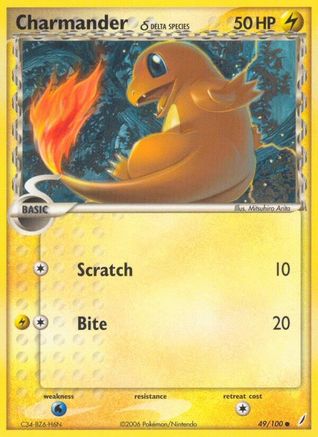 Charmander (Delta Species) (49) [Crystal Guardians] Reverse Holofoil - Deck Out Gaming