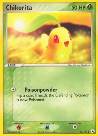 Chikorita (55) [Hidden Legends] Reverse Holofoil - Deck Out Gaming