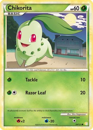 Chikorita (59) [HeartGold SoulSilver] Reverse Holofoil - Deck Out Gaming