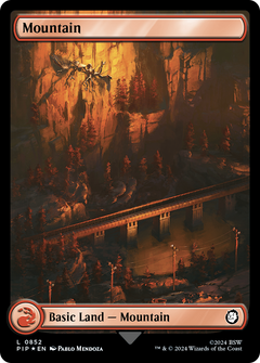 Mountain (0852) (Surge Foil) (852) [Fallout] foil - Deck Out Gaming