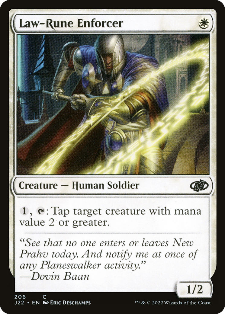 Law-Rune Enforcer (206) [Jumpstart 2022] - Deck Out Gaming