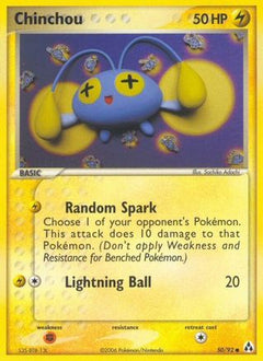 Chinchou (50) [Legend Maker] Reverse Holofoil - Deck Out Gaming