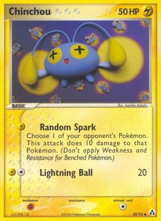 Chinchou (50) [Legend Maker] Reverse Holofoil - Deck Out Gaming
