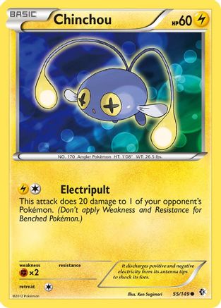 Chinchou (55) [Boundaries Crossed] Reverse Holofoil - Deck Out Gaming