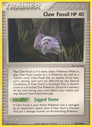 Claw Fossil (84) [Power Keepers] Reverse Holofoil - Deck Out Gaming