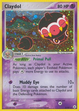 Claydol - 2/101 (2) [Hidden Legends] Reverse Holofoil - Deck Out Gaming
