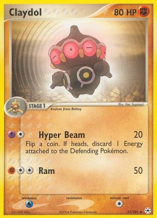 Claydol - 31/101 (31) [Hidden Legends] Reverse Holofoil - Deck Out Gaming